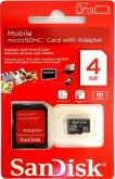 Cartão de Memoria 4GB Sandisk